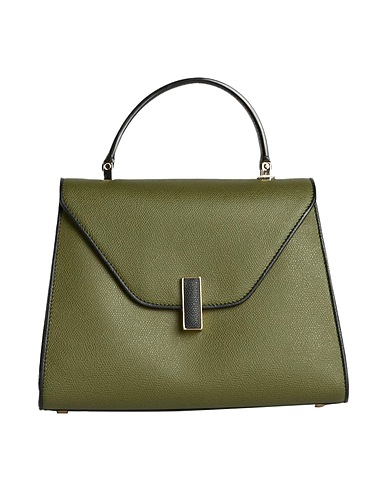 VALEXTRA Handtasche Militärgrün 100% Kalbsleder