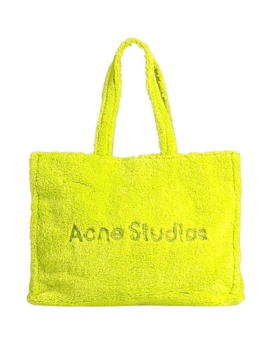 ACNE STUDIOS Shoulder bag Lime green 100% Polyester
