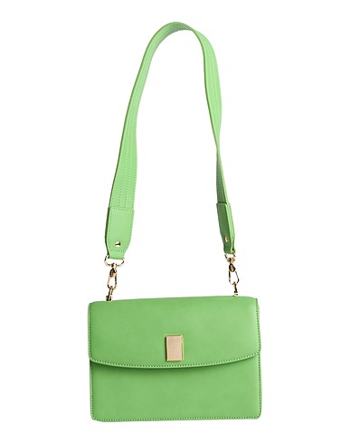 LIU •JO Shoulder bag Green 100% Polyester, Polyurethane resin