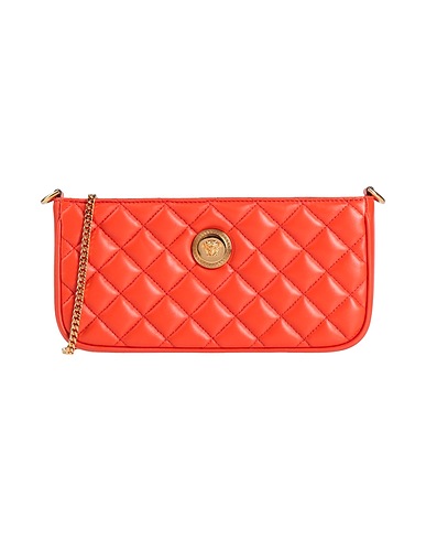 VERSACE Across-body bag Orange Lambskin