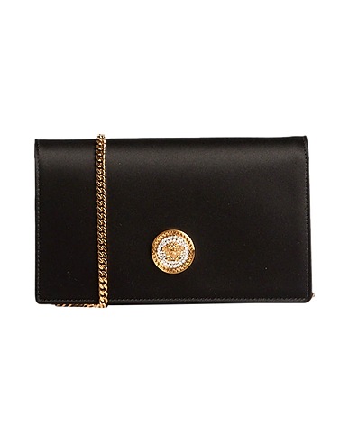 VERSACE ハンドバッグ ブラック レーヨン 72% / シルク 28%
