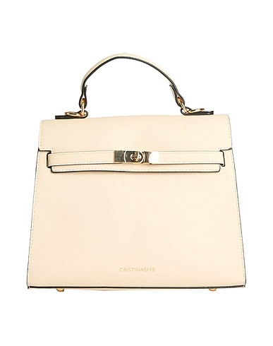 CRISTINAEFFE Handbag Cream 95% Polyurethane, 5% Metal