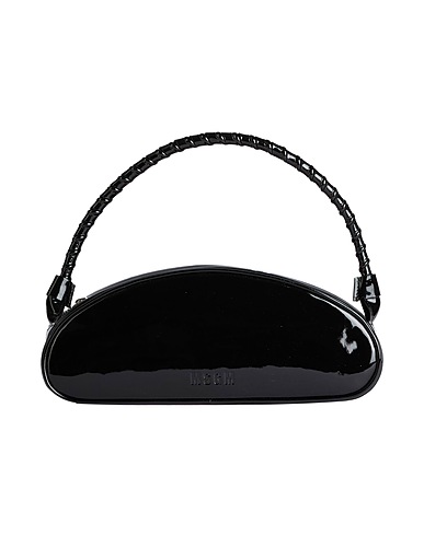 MSGM Borsa a mano Nero 100% Pelle di vitello