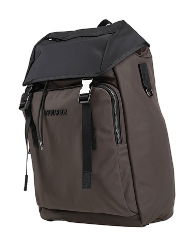 DSQUARED2 Zaini Antracite 95% Poliammide, 5% Pelle di bovino
