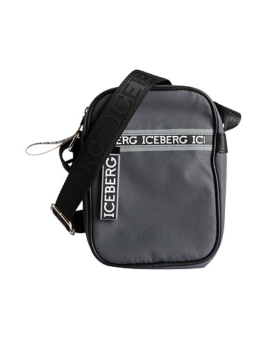 ICEBERG Across-body bag Grey 100% Polyester