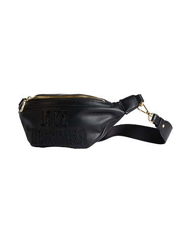 LOVE MOSCHINO Belt Bags Black 100% Polyurethane
