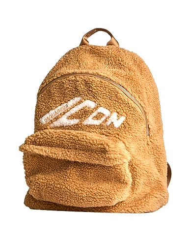 DSQUARED2 Backpacks ICON Beige 95% Terylene, 5% Cow leather