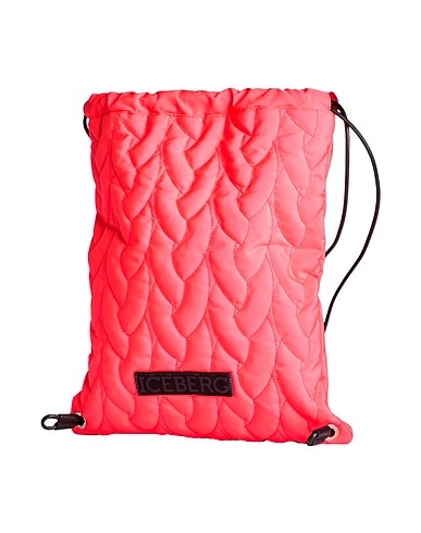 ICEBERG Backpacks Coral 100% Polyester, Polyurethane, Viscose