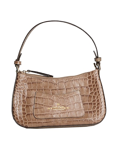 DORIS NÉRÉE Borsa a mano Tortora Pelle di vitello