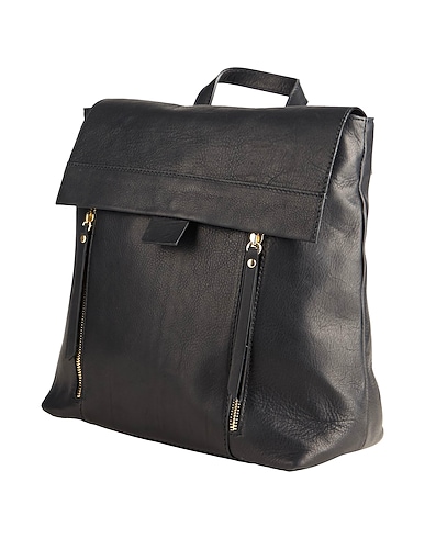 LAURA DI MAGGIO Rucksacks Black Leather