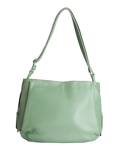 LAURA DI MAGGIO Shoulder bag Sage green Leather