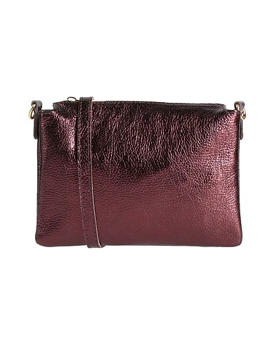 LAURA DI MAGGIO Across-body bag Dark brown Leather