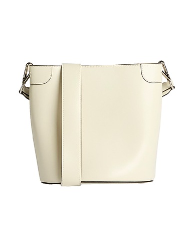 THEORY Cross-body bags Ivory 100% Cowhide