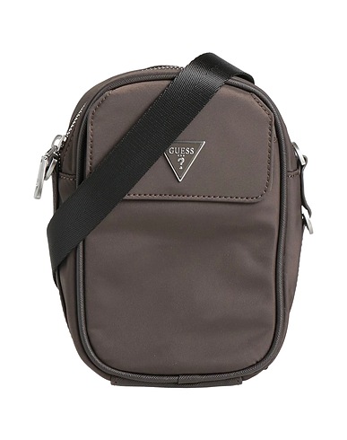 GUESS Across-body bag Dark brown 100% Polyurethane