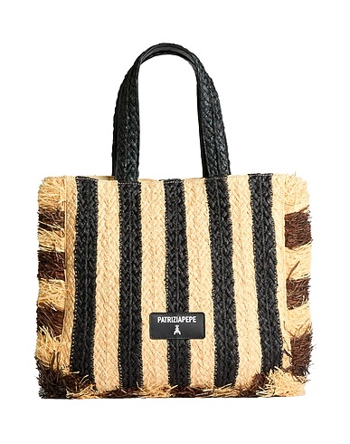 PATRIZIA PEPE Handbag Beige 100% Natural raffia