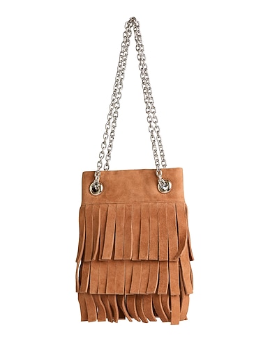 STAND STUDIO Handbag Light brown 100% Goat skin