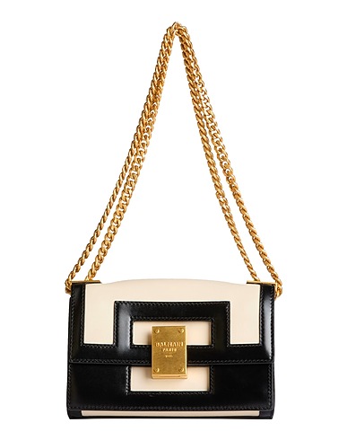BALMAIN Handbag Cream 100% Calfskin