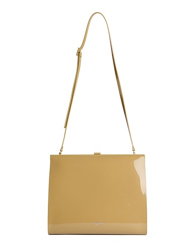 SAINT LAURENT Shoulder bag Sand Textile fibers