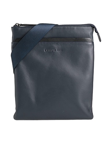 CERRUTI 1881 Cross-body bags Navy 100% Cow leather