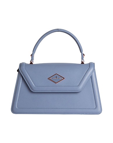 ALEXANDER SMITH Handbag Slate blue 100% Polyurethane