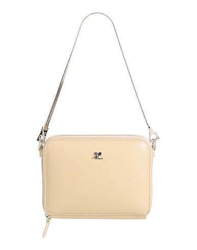 COURRÈGES Handtasche BEIGE Kalbsleder
