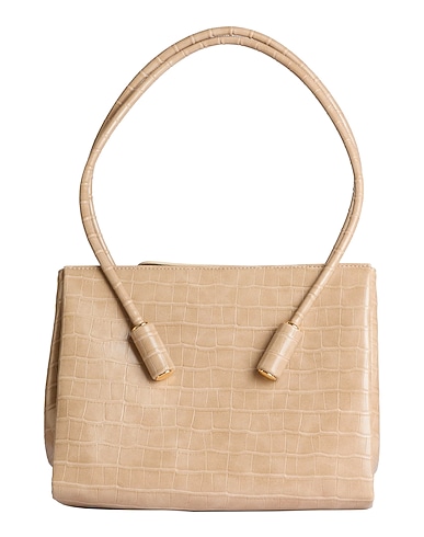 THEMOIRÈ Shoulder bag Beige Textile fibres