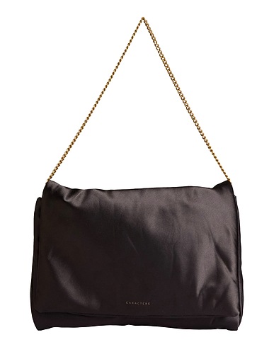 CARACTÈRE Handbag Black 100% Polyester, Metal
