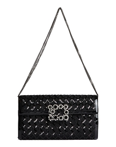 ROGER VIVIER Handbag Black Textile fibres