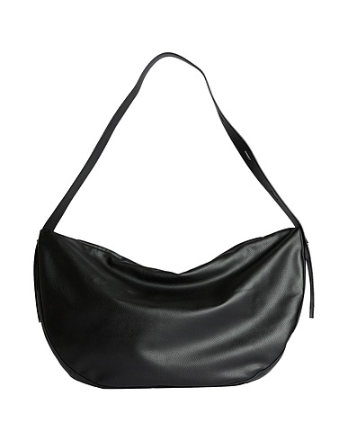 CARACTÈRE Shoulder bag Black 100% Polyurethane, Metal