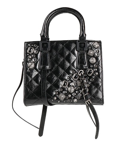 GAëLLE Paris Handtasche Schwarz Polyurethan, Baumwolle