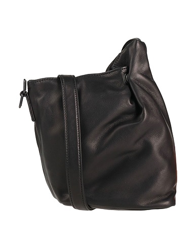 YOHJI YAMAMOTO Across-body bag COLLECTION Black Leather