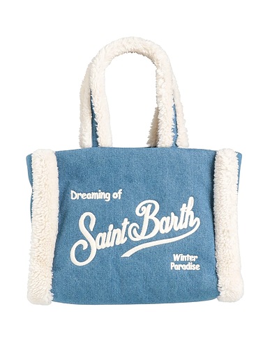 MC2 SAINT BARTH Borsa a mano Blu 100% Cotone, Poliestere