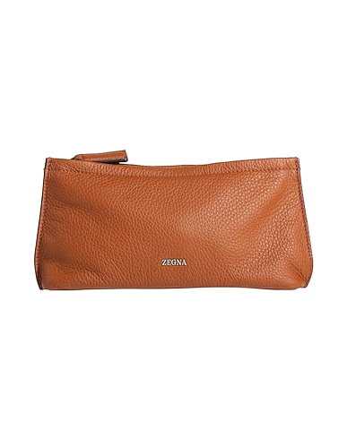 ZEGNA Handtasche Braun Leder