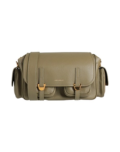 COCCINELLE Cross-body bags Military green Leather