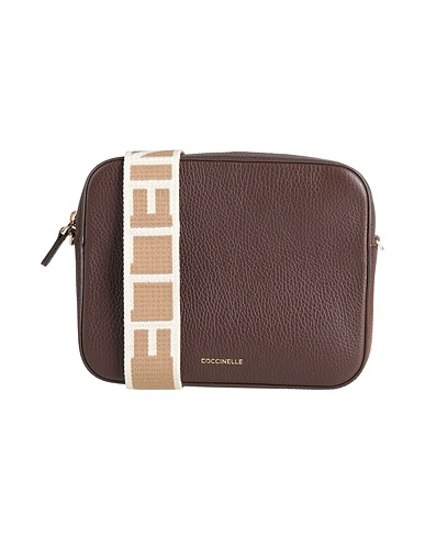 COCCINELLE Across-body bag Dark brown Leather