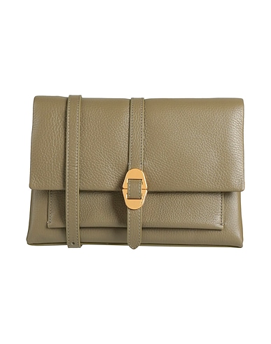 COCCINELLE Cross-body bags Military green Leather
