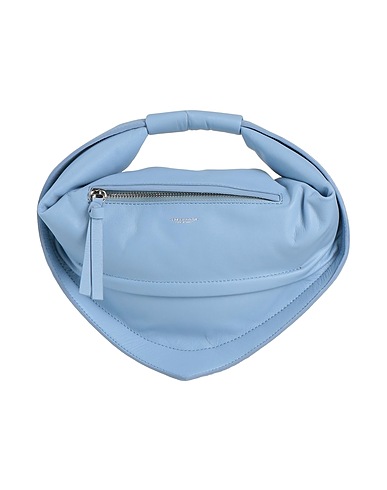 FEDERICO CINA Handbag Light blue Leather
