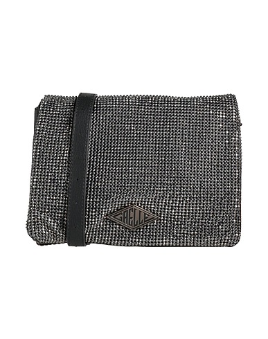 GAëLLE Paris Across-body bag Charcoal 50% Polyurethane, 50% Aluminium, Polyester