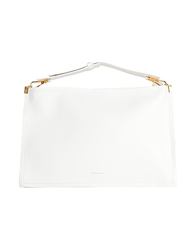 COCCINELLE Borsa a mano Bianco Pelle