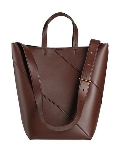 JIL SANDER Handbag Chocolate brown 100% Cow leather