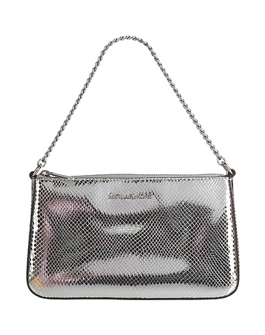 MICHAEL MICHAEL KORS Handbag Silver 80% Polyester, 20% Polyurethane