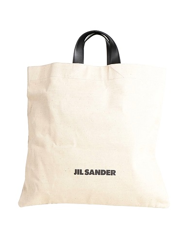 JIL SANDER Borsa a mano Beige Fibre tessili, Pelle