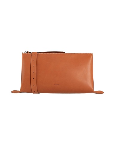 JIL SANDER Across-body bag Tan Calfskin