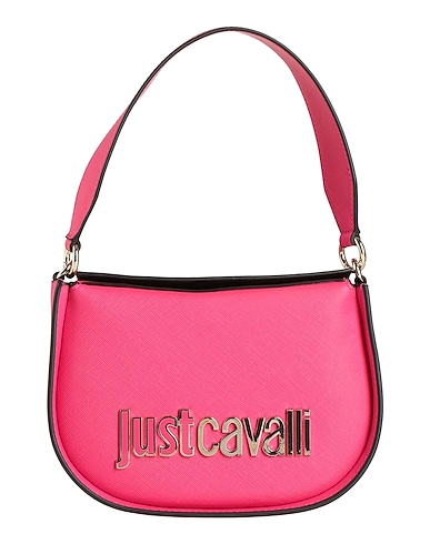 JUST CAVALLI Handbag Fuchsia 100% Polyester, Polyurethane resin