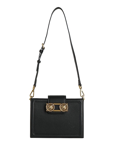 JUST CAVALLI Borsa a spalla Nero 100% Poliestere, Resina poliuretanica