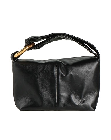JIL SANDER Handtasche Schwarz 100% Rindsleder