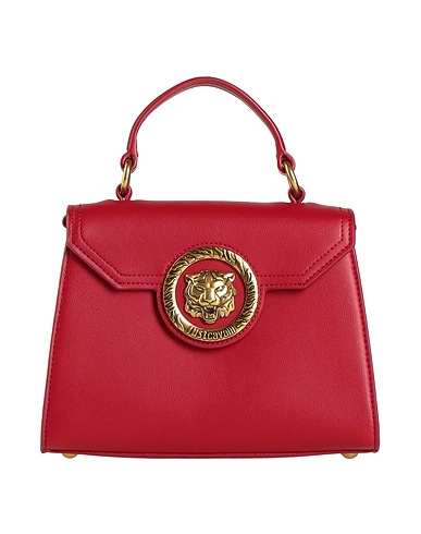 JUST CAVALLI Handbag Red 100% Polyester, Polyurethane resin