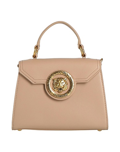 JUST CAVALLI Handbag Sand 100% Polyester, Polyurethane resin