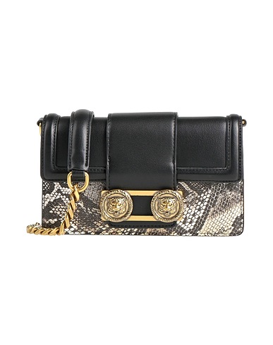 JUST CAVALLI Umhängetasche Schwarz 100% Poliurethan-Harz