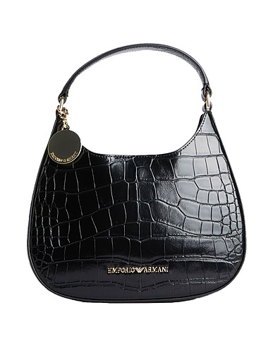 EMPORIO ARMANI Handbag Black 100% Polyester, Polyurethane